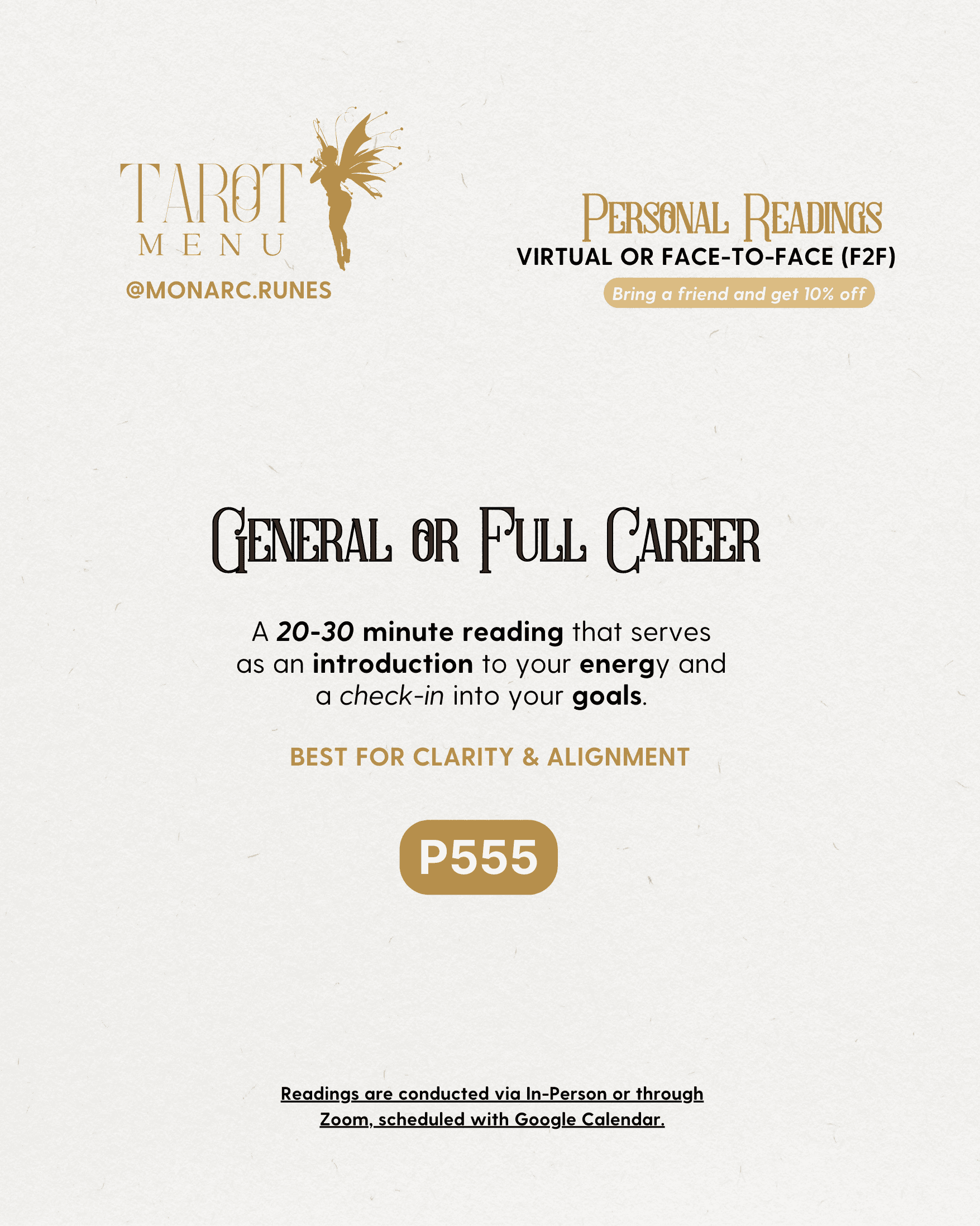 General or Full Career Reading (Tarot)