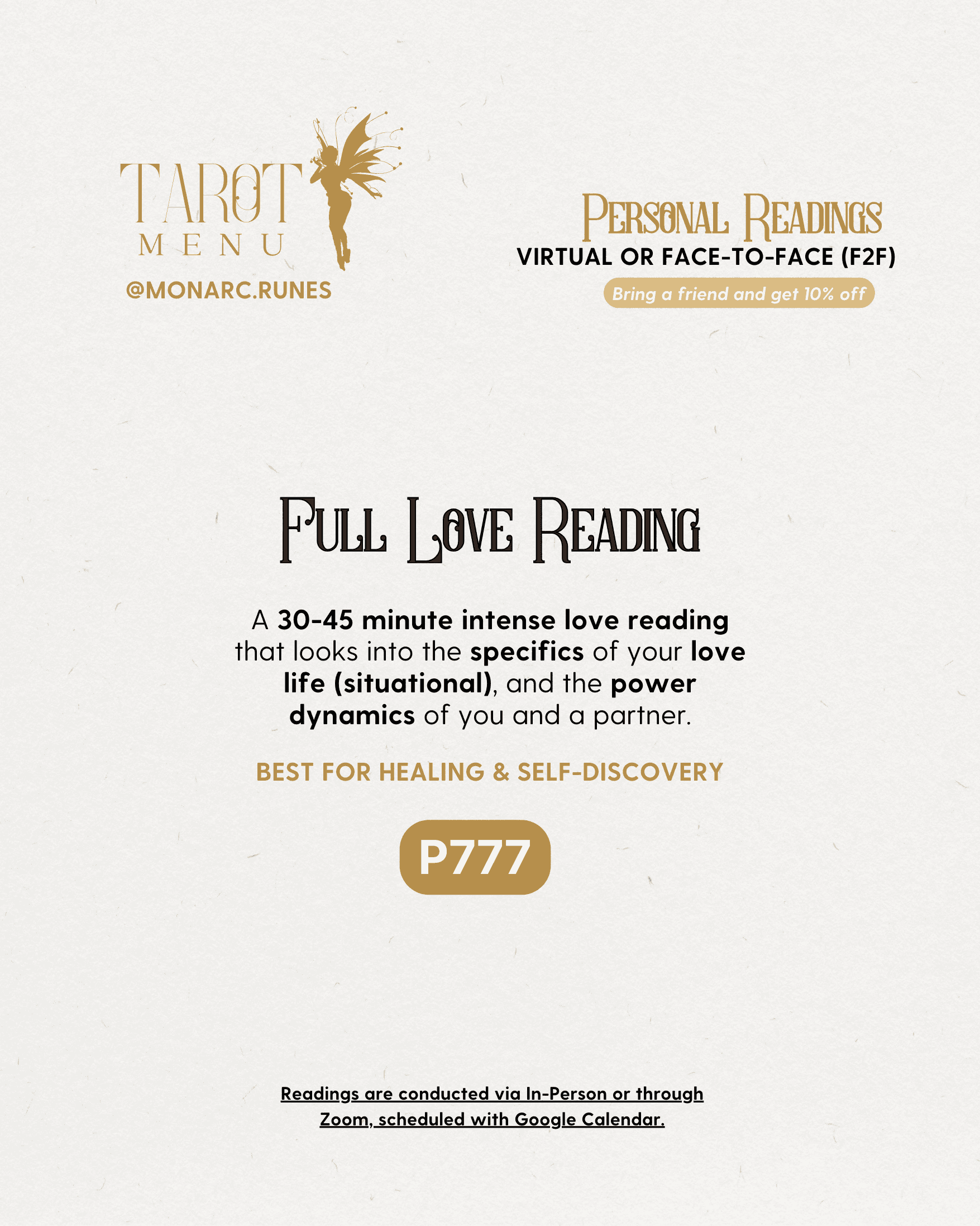 Full Love Reading (Tarot)