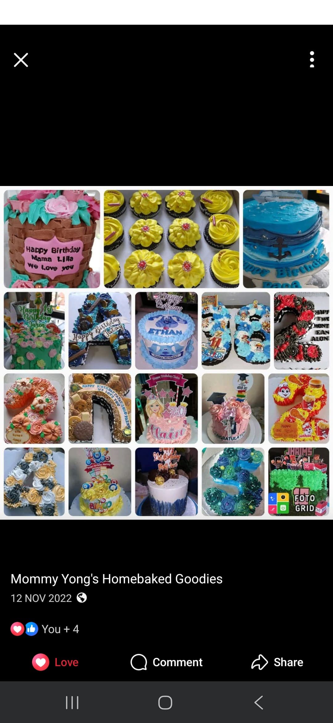Customize cakes , desserts